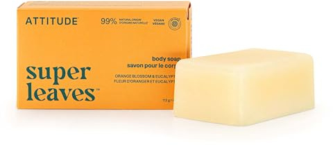 ATTITUDE EWG Verified, Körperseife, natürliche Herkunft, schützt und beruhigt die Haut, vegan, Orange Kardamom, 113 g