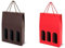 DISOK - Lote de 50 Cajas de Cartón Luxury para 3 Botellas, Surtido en Dos Colores. Regalos de Empresa, artículos publicitarios, Regalos promocionales, Regalos de Panaderias.