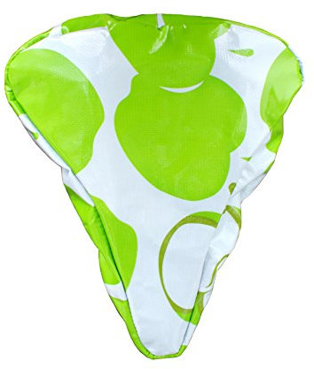 Ikuri Sattelschoner Sattelbezug Regenschutz Sattelschutz aus wasserabweisendem Wachstuch - Manzanas grün