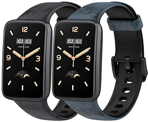 MIJOBS Armband Kompatibel mit Xiaomi Band 7 Pro Ersatzarmband Silikonarmband Outdoor Sportarmband Xiaomi Miband 7Pro Ersatzarmbänder für Männer und Frauen Camouflage-Armband