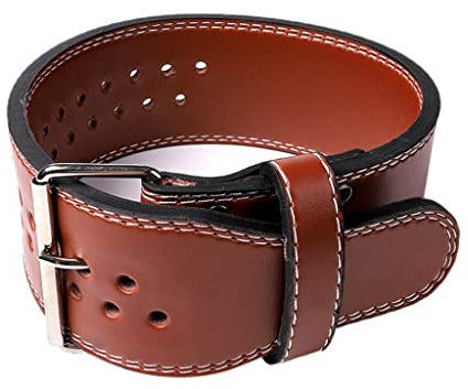 DITUDO Massagegürtel Gewichtheben Gürtel, Leder Fitness Gürtel, Übung Gürtel Für Gewichtheben, Deadlift, Squat, Krafttraining (Farbe : braun, Size : S)