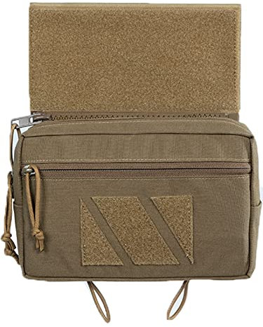 OneTigris Drop Down Pouch, PLUS1S Dump IFAK Pouch, Organizer Fronttasche für Taktische Weste Plattenträger, Erste Hilfe Tasche für Camping Auto Airsoft Rucksack