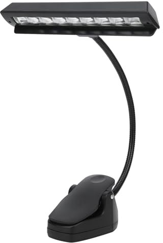 Dioche Notenpult-Licht Spielzubehör Notenpult-Leuchten LED Clip-On Wiederaufladbarer Verstellbarer Hals Professionelle USB-Schreibtischlampen Notenpult-Licht-Ständer-Leuchten