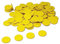 WISSNER Spielchips gelb (100 Stück) aus RE-Plastic® | Zählchips Marker Tokens ø 25 mm