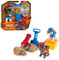 Rubble & Crew – Actionfiguren-Set mit Charger & Wheeler Hundefiguren, 2 Bauspielzeugen und 85g Kinetic Sand Build-it-Sand, Spielzeug geeignet für Kinder ab 3 Jahren