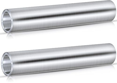 Therwen 2 rotoli di alluminio lampeggianti per tetto, per sigillare finestre, porte, rivestimenti, tetti, macchie, muschi e muffa, 50,8 x 25,4 m