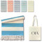 OIÁ Türkis Hamamtuch Pestemal Strandtuch Strandhandtuch Fitnesstuch Yogatuch Duschtuch Saunatuch Fouta Handtuch Badetuch Saunahandtuch 100% Baumwolle