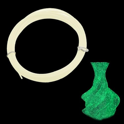 3D Drucker Filament, 3D Stift Filament PLA, 3D Printer Filament, 30 M 3D Pen Filament, 3D Stifte Glühfaden PLA, PLA Filament, Keine Blasen, Einfach zu Drucke, Durchmesser 1,75 mm, Leuchtend Grün