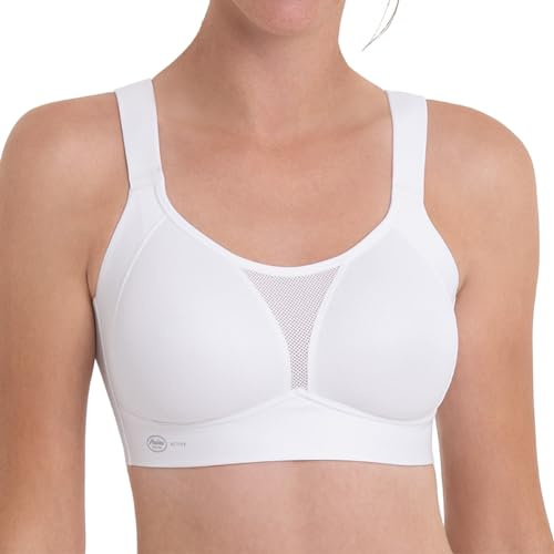 Anita Active 5530 Smart Control Damen Sport BH ohne Bügel – starker Halt, Nahtlose Cups, Komfortträger, weniger Bewegung, Schweißmanagement – für große Brüste – Cup A–G, EU 70–100