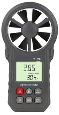 ANNESEY WT87A Anemometro Digitale Anemometro Termometro Indicatore di Raffreddamento a Vento