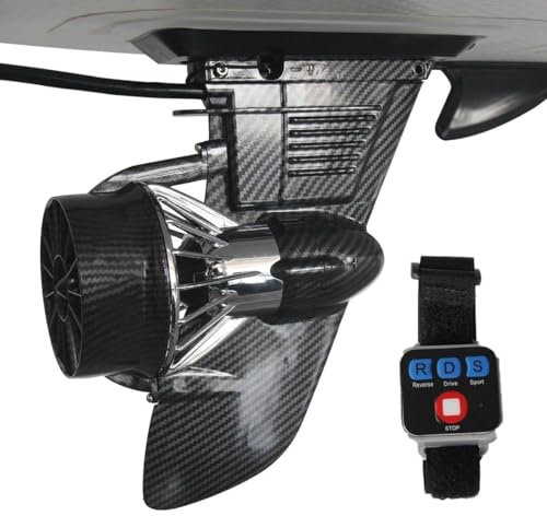 KCHBSE 380 W elektrischer Surfbrettflossenpropeller mit bürstenlosem Motor, 24 V elektrisch motorisierte Finne Surfbrett, Jet-betriebene Stand Up Board Paddle Board Finne