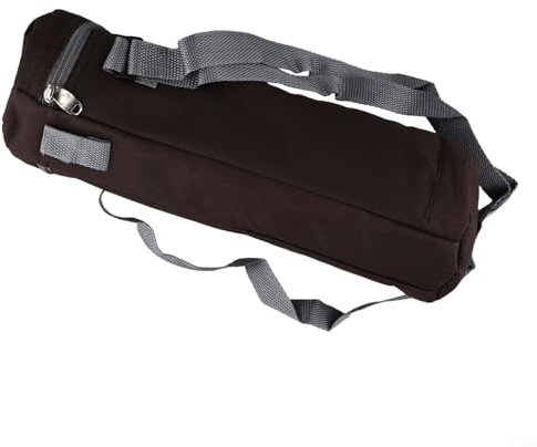 Oxford Cloth Insulated Cylinder Cooler Bag for Camping Picnic Beach Travel, Water Bottle Carrier with Shoulder Strap, 1.5L/2L Capacity(2L brown)