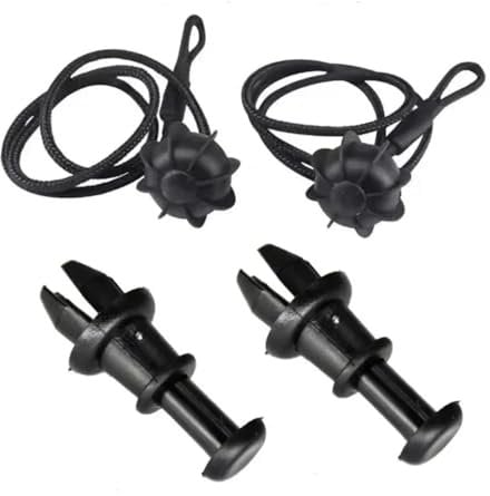 GLILAR Halteband Hutablage Kompatibel Mit Seat Für Ibiza 2009–2017 Auto Kofferraum Kofferraum Gepäckraumabdeckung Gurt String Clips Tray String Aufhänger Pivot Haken Gepäckraumabdeckung String Cord