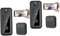 SHINEOFI 2 Pezzi Campanello Intelligente Campanello Di Casa Videocitofono Campanello Senza Fili Wifi Telecamera Colore Campanelli Video Viaggiatori Wireless Plastica Black