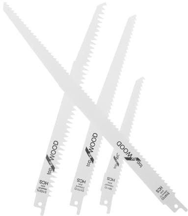 NUOBESTY 1Ensemble Lames de Scie Alternative Acier à Haute Teneur pour Coupe Rapide Durable Compatible avec Outils Universels