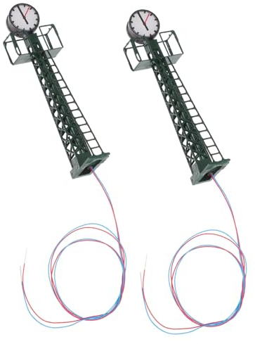 Homoyoyo 2 Stück Miniatur Gitterlampen Für Modelleisenbahn Grün Selbstgemacht Material Spur H0 1:87 Atmosphärische Beleuchtung Für Modellbahn Diorama Sammler Und Ausstellungszwecke