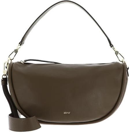 Abro Schultertasche Umhängetasche Leather Dalia Hobo Bag Willow Military Khaki