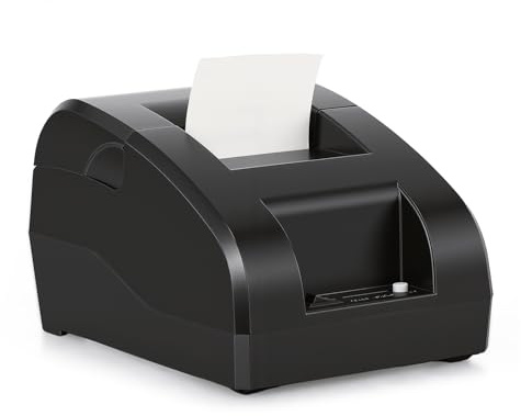 Bisofice Bondrucker Thermodrucker 58mm Belegdrucker Bluetooth USB Quittungsdrucker Kompatibel mit Windows/Linux/Android, Unterstützung ESC/POS