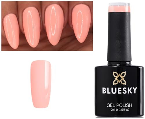 Bluesky Nail Gel Polish Pastel Neon Peach 06 PN06 Pastel Light Peach UV LED Soak Off 10ml Spring Summer Color
