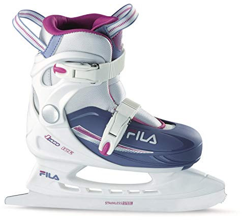 FILA SKATES Damen J-ONE G Ice HR Inline Skate, White/LIGHTBLUE, S 26-30