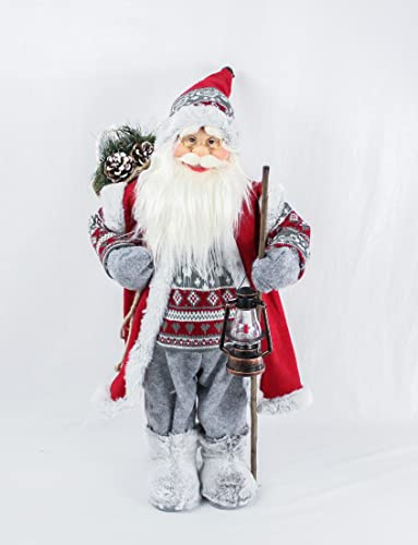 vom Pullach Hof Weihnachtsmann Deko Figur 60cm Nikolaus Weihnachten Weihnachtsdeko (#7939 Leopold)