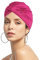 Schwimmkappe Damen Turban Badekappe Ohrenschutz Badehaube rutschfest Swimming Cap Retro Schwimmhaube Mädchen Bademütze Elastisch Schwimmmütze Sommer Schwimmkappe für Lange Kurze Haare Frauen Rosa