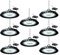 Wegoodlife 2er 200W LED Strahler Industrielampe, 10000LM UFO LED Werkstattlampe, IP65 Wasserdicht Hallenstrahler, 6500K Kaltweiß Deckenlampe, LED High Bay Licht für Keller Scheune Lager Restaurant