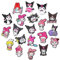 Yoimckay 20 Piezas Cartoon Shoe Charms, Anime Adornos de Zapatos, Accesorios de Decoración de Zapatos, DIY Decoración Dibujos Animados,Flor de zapato de forma de dibujos animados lindo para Niñas