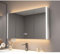 Beleuchtung Spiegelschrank, Bad Hängeschrank Modern Smart Schminkspiegel Mit Stauraum LED Uhr Antibeschlag Touchschalter,001,90cm