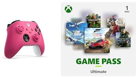 Xbox Wireless Controller - Standard - Deep Pink + Game Pass Ultimate 1M