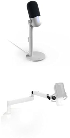 Elgato Online Meeting Kit – Micrófono USB con Brazo de Perfil Bajo, Tap-to-Mute, Gestión de Cables, Ideal para Trabajar desde Casa, Reuniones y Oficinas, Teams, Zoom, Slack, Plug & Play para Mac/PC