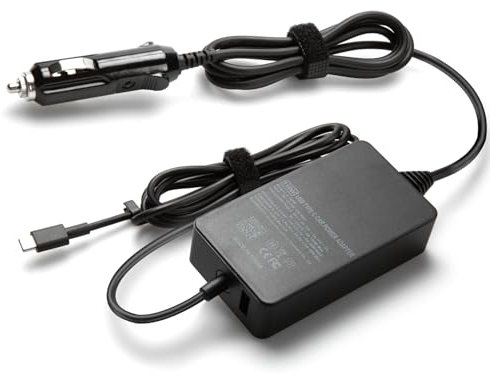 12V/24V 100W Car Laptop Charger USB C for MacBook HP Dell Acer Asus Lenovo Thinkpad, Google, MSI, LG, Samsung, Huawei, Surface pro 9 8, Razer, Chromebook, ROG Ally, Steam Deck and All Type-C Devices
