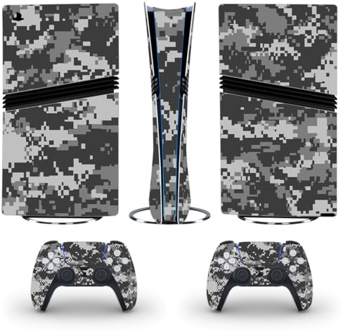 para PS5 Pro Console Digital Edition Camuflaje Skin Cover Sticker Host Center Decals Game Console Accesorios (YSPFPROD0029)