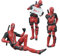 lomdung 3 Pièces Accessoire Voiture Interieur Decoration, Rétroviseur Voiture Deadpool Ornement, Décoration de Rétroviseur de Voiture Dessin Animé, Pendentif Voiture pour La Maison, Nouveau Style