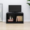 CINDERFUL TV-Schrank Schwarz 70x33x42 cm Massivholz Kiefer,Moderner Fernsehschrank mit Stauraum aus massivem Kiefernholz für Ihr Wohnzimmer TV-Möbel, TV-Bänke
