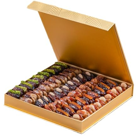 Bateel | Gold Palm Gift Set | Filled Dates | Large| 30.4 oz