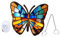 HAMPPLIES 1 Satz Schmetterlings-Ornament Dekorativ Drinnen Schmetterling Willkommensschild Thematisiert Halloween-fensteraufkleber Wunderlich Halloween-fensterdekoration Gefälscht Eisen