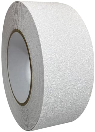 selmundo Anti-Rutsch Klebeband 50mm x 10m | Rutschfestes Sicherheitsband für Treppenstufen & Böden | Stark haftend, wasserfest, Innen & Außen (weiß)