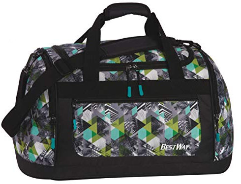 Bestway Sporttasche, Evolution, Schwarz/Dunkelgrau, 54x30x25cm, 40195-0117