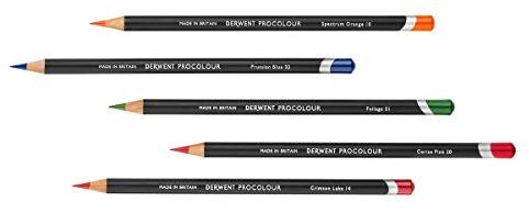Derwent 2302504 Procolour Pencil, Chinese White, Pack of 6