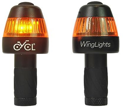 MVTEK, Negro, Talla Única CYCL WLF-304-BLK Intermitentes de Bicicleta, Unisex-Adult