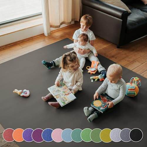 Krabbelmatte SanoSoft XXL made in Germany - Öko-Tex 100 240x400cm Grau