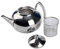 Saim 1000ML Stainless Steel Unique teapot with Tea Strainer Multifunction Kettle for Loose Tea Green Tea Coffee,Silver