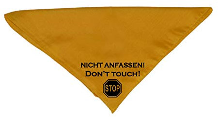 Hundehalstuch Nicht Anfassen! Don't Touch! Stop!