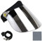 Sun Visor Hat Cap UV Protection - Premium Adjustable Solar Headband Face Shield, Black/Mirror, One Size