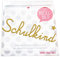 Bügelbild GLITZER Schulkind mit Stern 15 cm Aufbügler Applikationen Bügelsticker für Stoffe Textilien Kinder zum Aufbügeln Flicken, Farbe:Glitzer gold