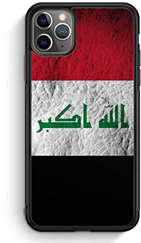 Irak Splash Flagge - Silikon Hülle für iPhone 11 Pro Max - Motiv Design Iraq Irakisch National - Cover Handyhülle Schutzhülle Case Schale