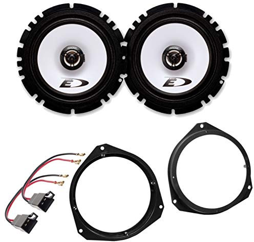 Lautsprecher Einbauset kompatibel mit Opel Astra H Corsa D vorne Alpine SXE-1725S 16,5 cm 2 Wege Koaxial