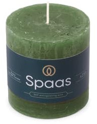 Spaas Rustikale Stumpenkerze 70/70 mm 25St. - dunkelgrün