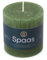Spaas Rustikale Stumpenkerze 70/70 mm 25St. - dunkelgrün
